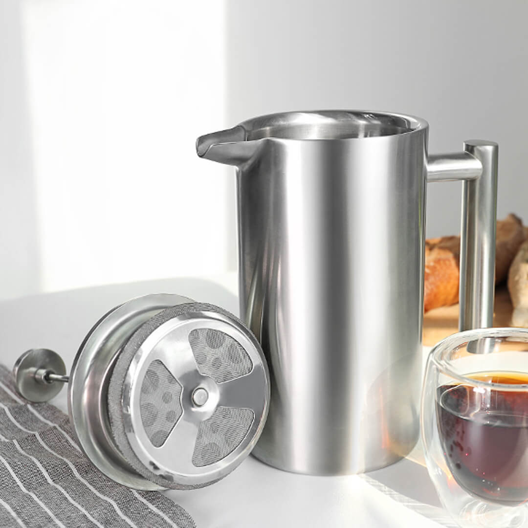 Thermo French Press aus Edelstahl