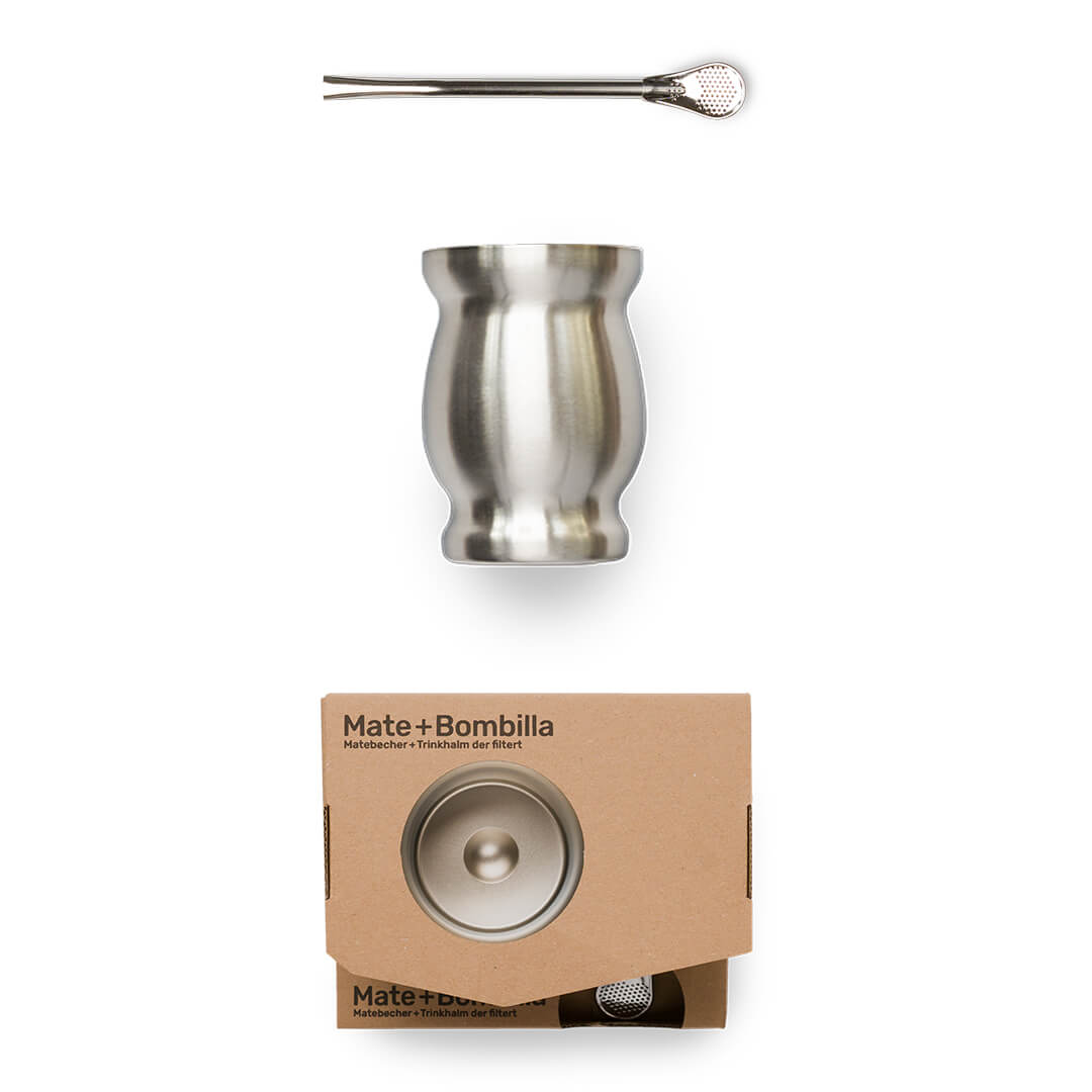 Edelstahl Mate + Bombilla