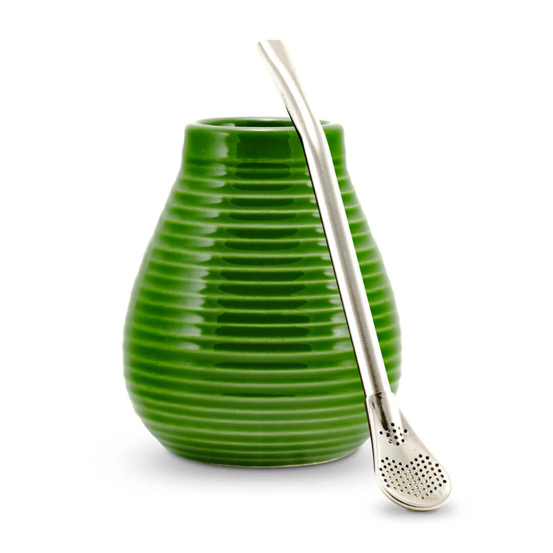 Keramische matebeker + bombilla