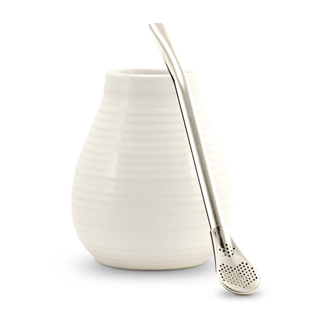 Keramische matebeker + bombilla