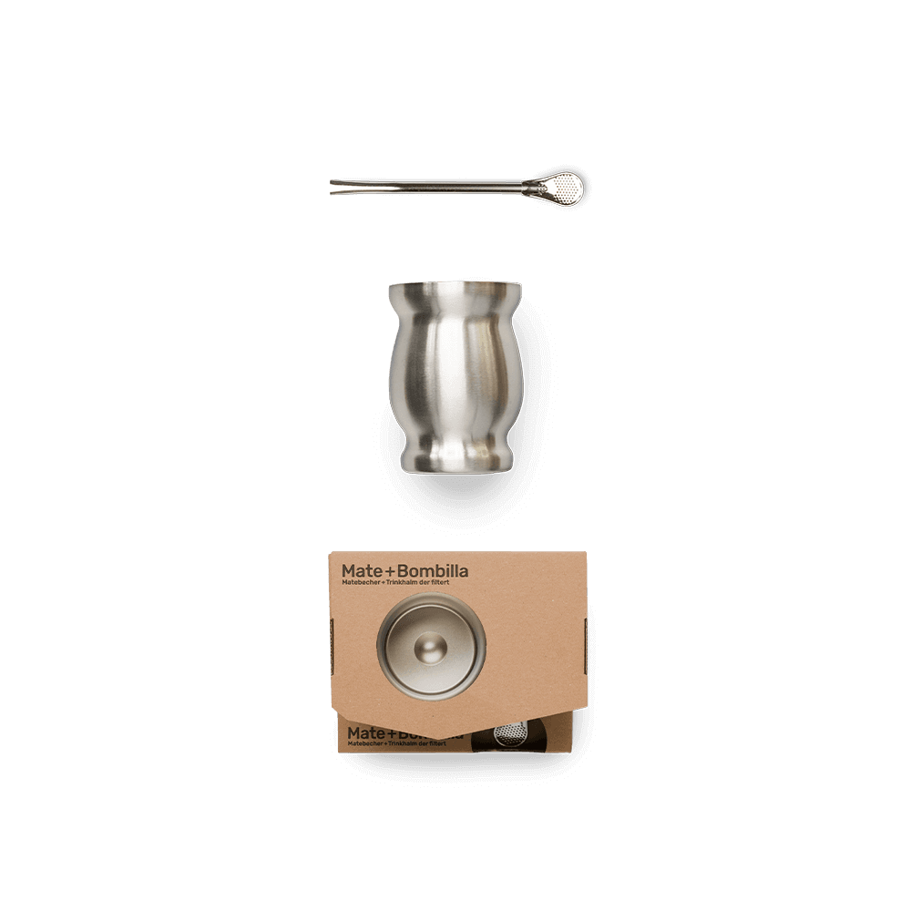 Edelstahl Mate + Bombilla