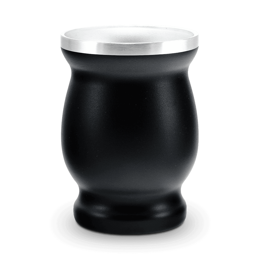 Dein Mate Becher – innen heiß, außen kühl.